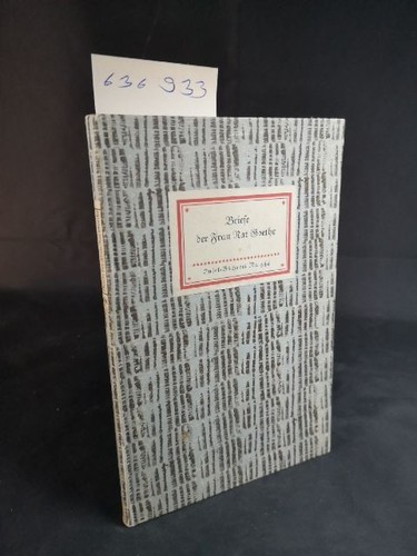 Briefe der frau rat goethe - briefe,