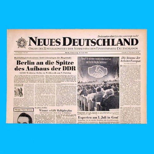 Ddr neues deutschland august - ddr,
