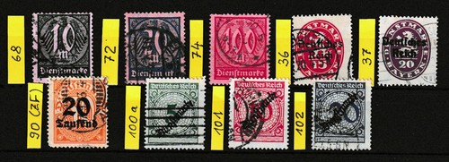 Reich dienstmarken - dt.,